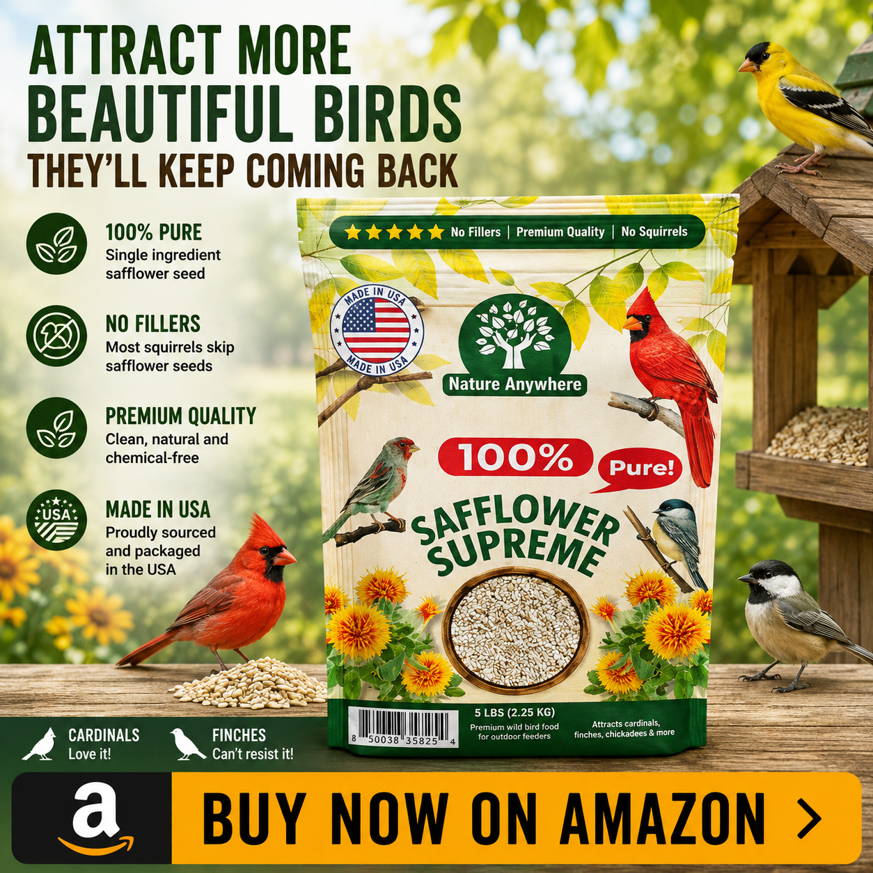 Best cardinal bird seed on Amazon